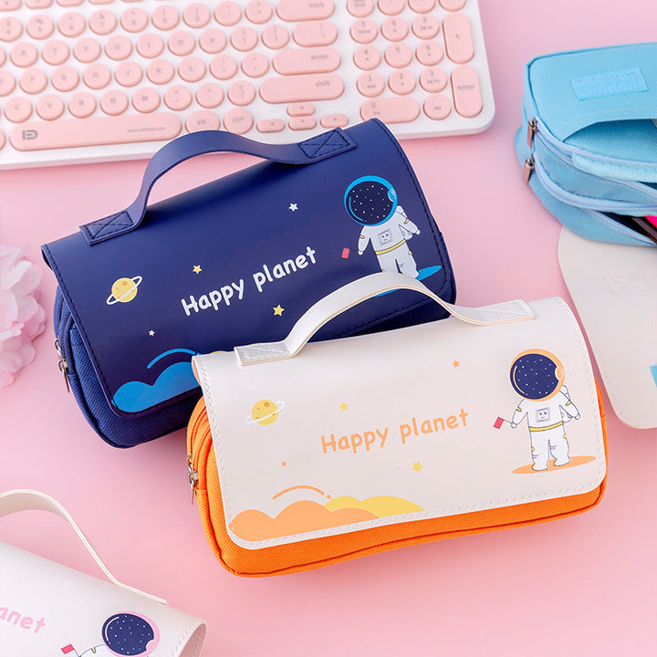 Stylish Astronaut-themed Pencil Case Stornfield