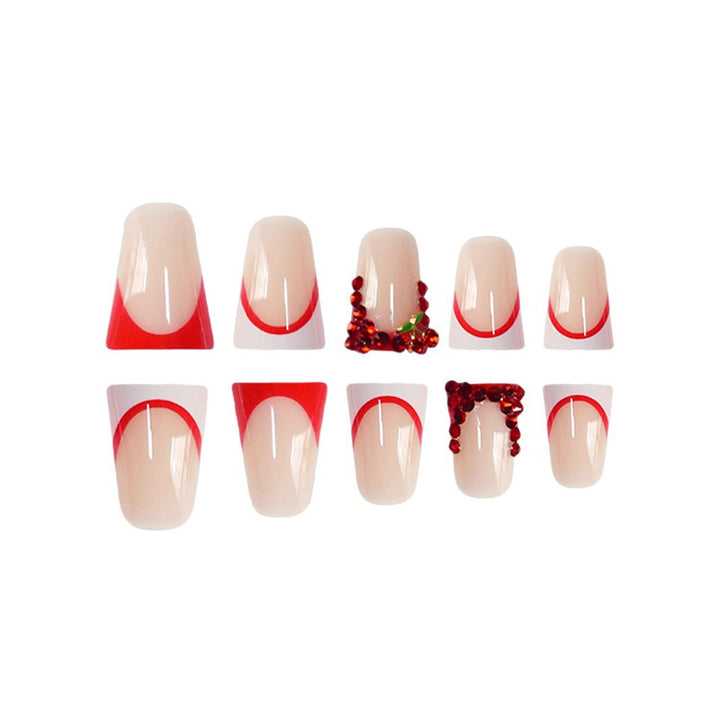 Decorative Rhinestone-Detail Press-On Nail Art Stornfield
