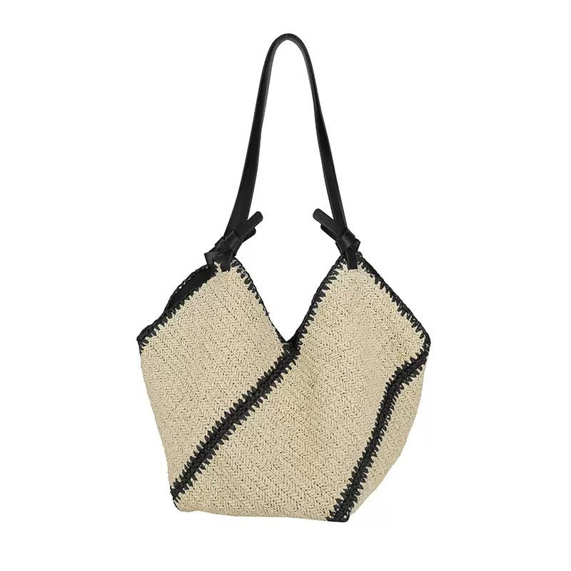 Generous shopping bag with handcrafted wave pattern Stornfield