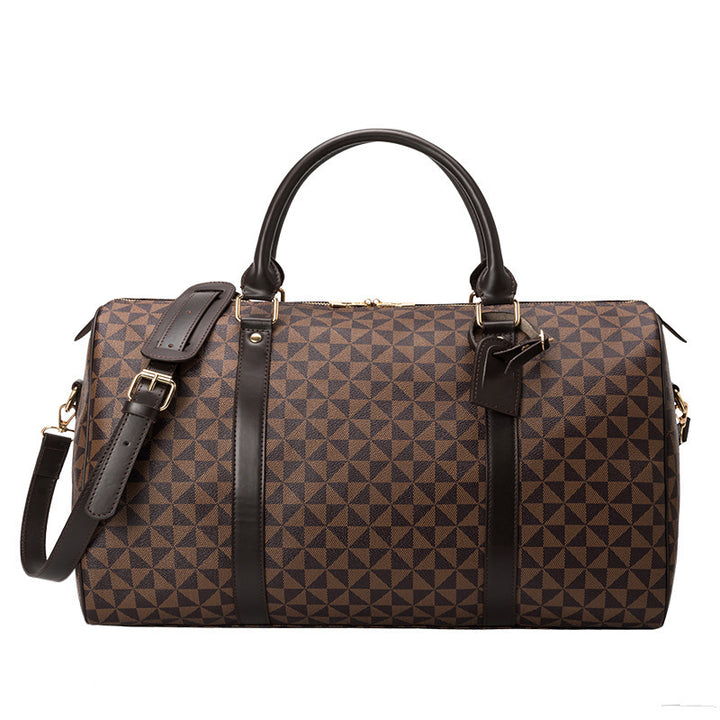 Spacious travel bag with stylish geometric design Stornfield