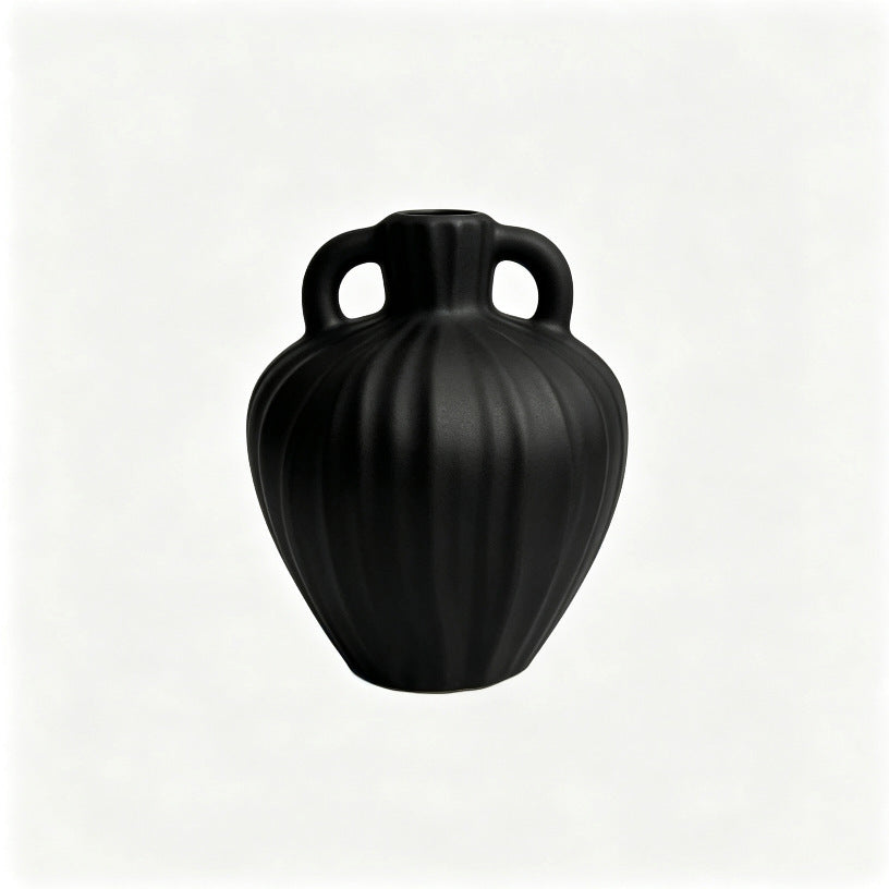 Textured Ribbed Decorative Vase Stornfeild