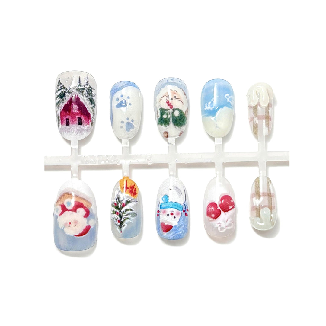 Seasonal Themed Press-On Nail Art Set