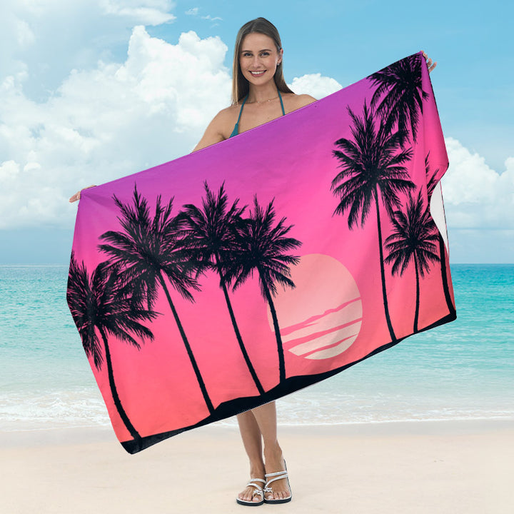 Beach towel with striking surf design Stornfield
