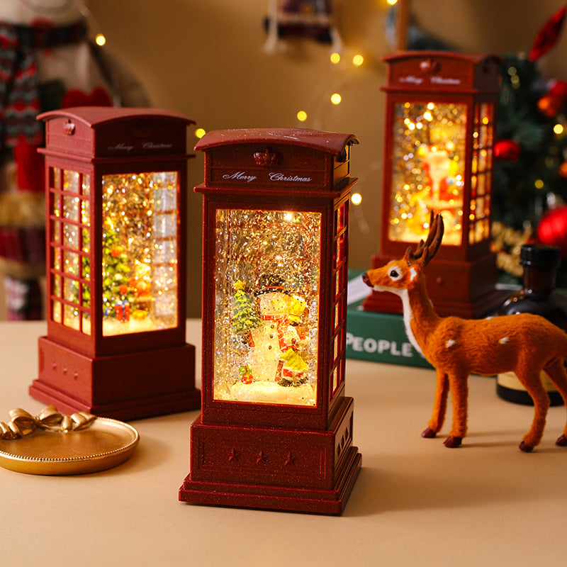 Nostalgic Christmas lantern with snowman motif Stornfield