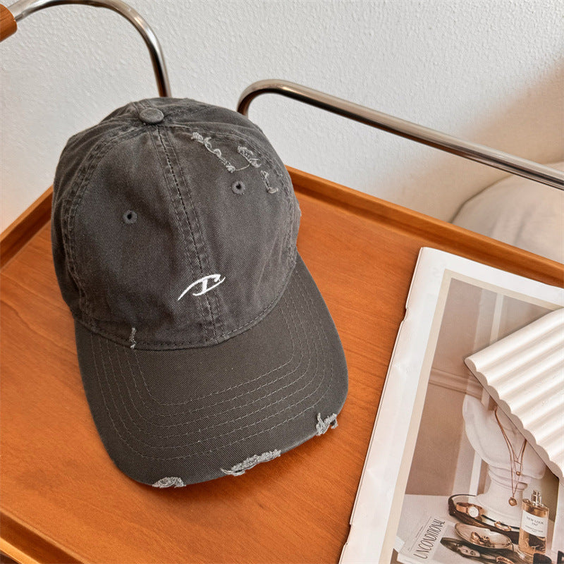 Men's Distressed Cotton Baseball Cap Stornfield