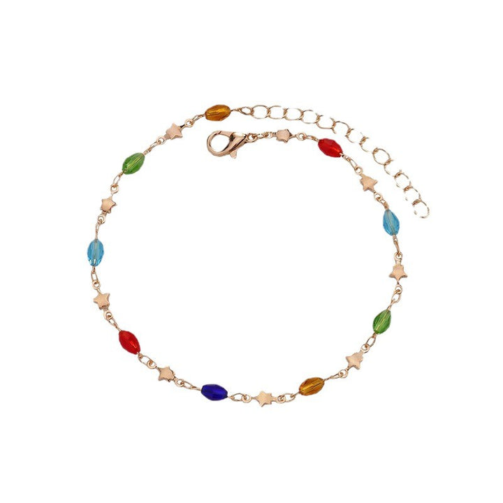 Colorful Star Charm Anklet Stornfield