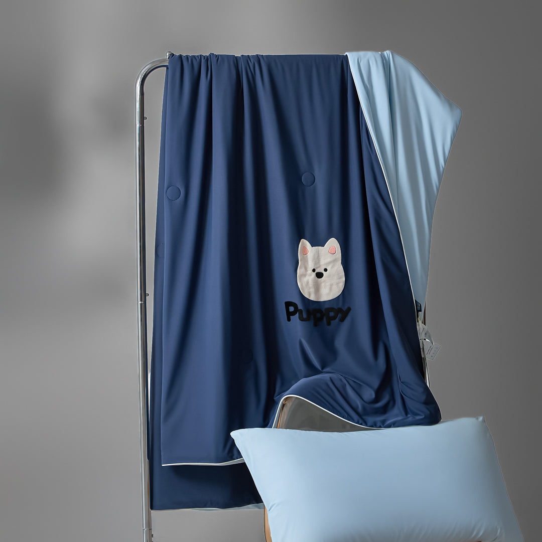 Ladies cozy microfiber blanket with cheerful pattern Stornfield