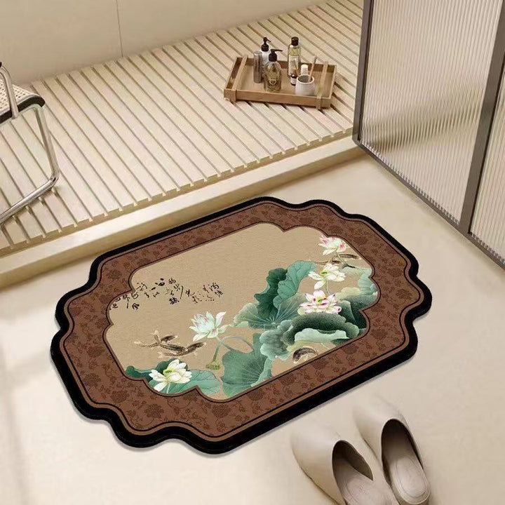 Artistic Decorative Bath Mat for Bathroom