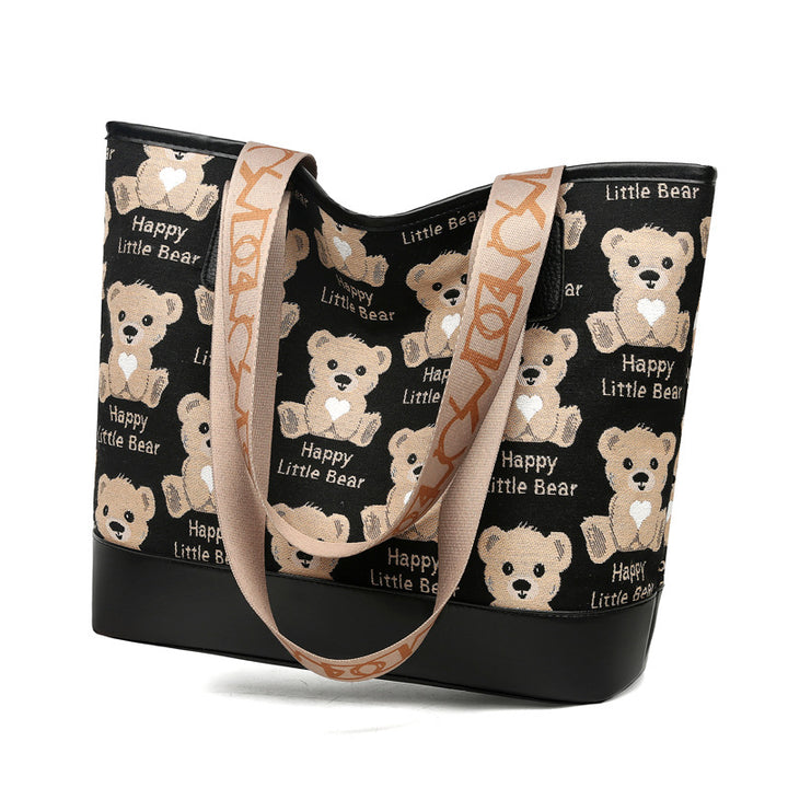 Playful Animal Print Tote Bag