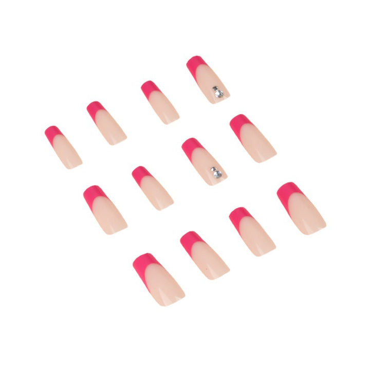 Elegant Almond-Shaped Nail Extensions with Rhinestone Accents Stornfield