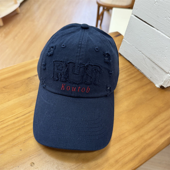 Men's Distressed Embroidered Baseball Cap Stornfield