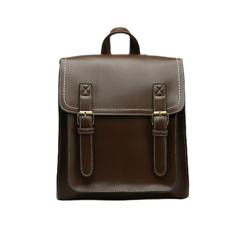 Structured Leather Backpack