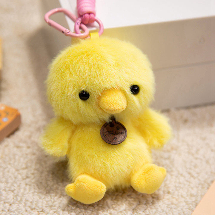 Plush Sitting Piglet Comforter Toy with Embroidered Paw Charm and Pendant Stornfield