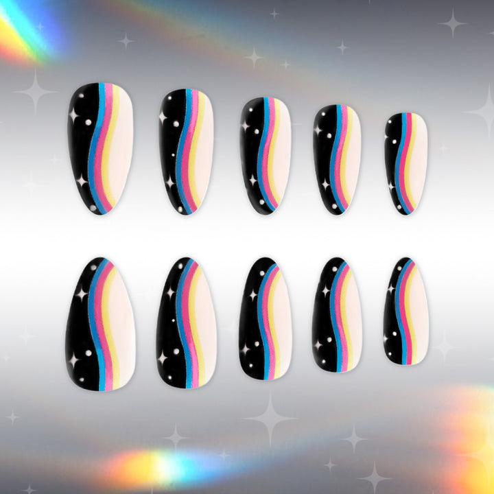 Artistic Ombre Press-On Nail Design Stornfield