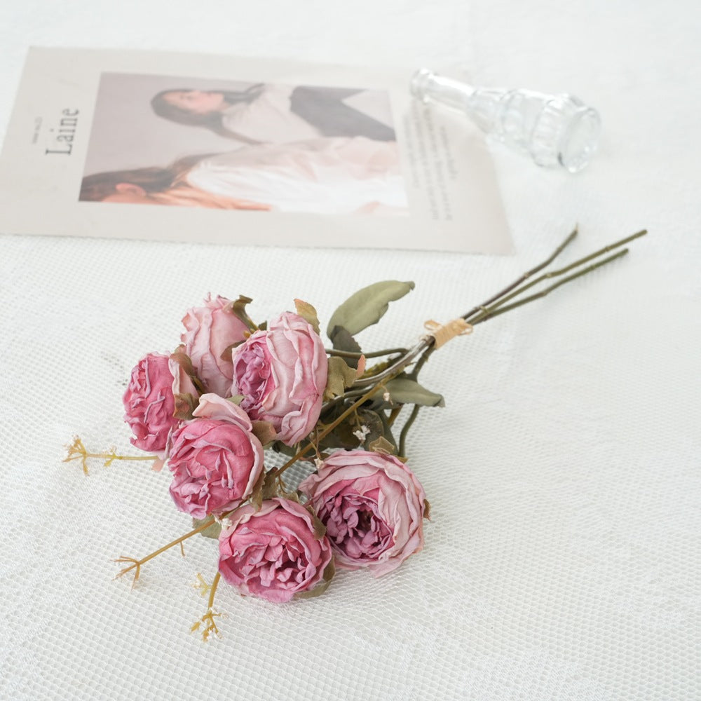 Faux Floral Rose Bouquet