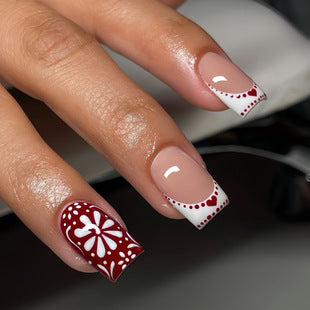 Creative 3D Bow and Pearl Nail Extensions Stornfield