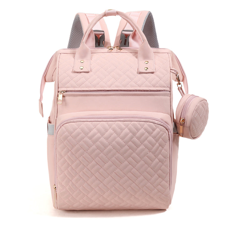 Elegant Multi-Functional Quilted Backpack Stornfield