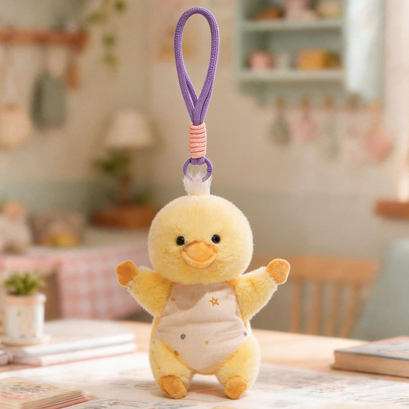 Plush Woodland Puppy Bag Charm with Elastic Loop and Soft Fabric Bodysuit Stornfield