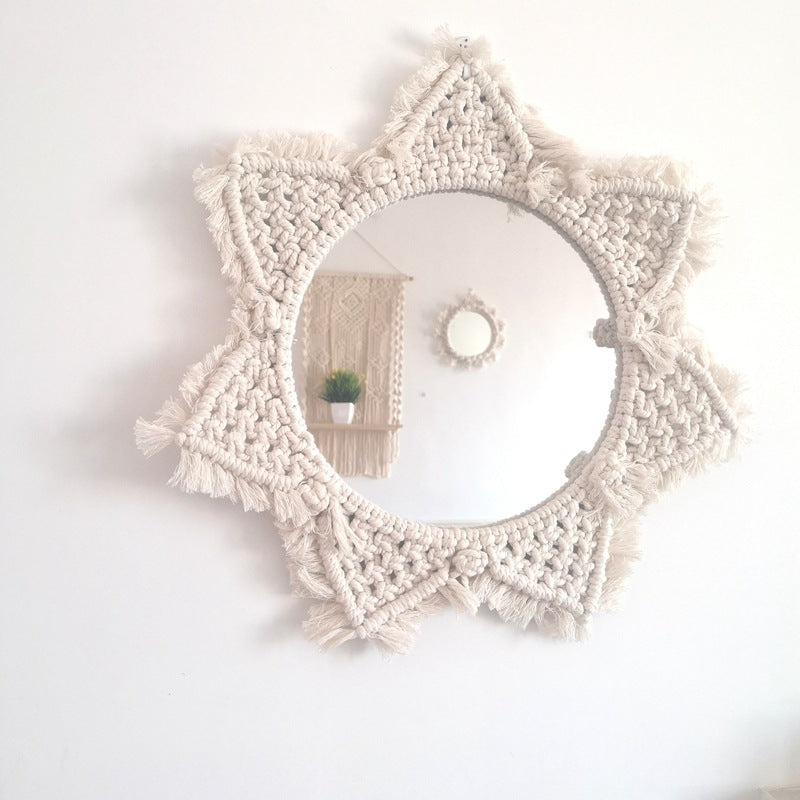Decorative Macrame Wall Mirror Stornfield