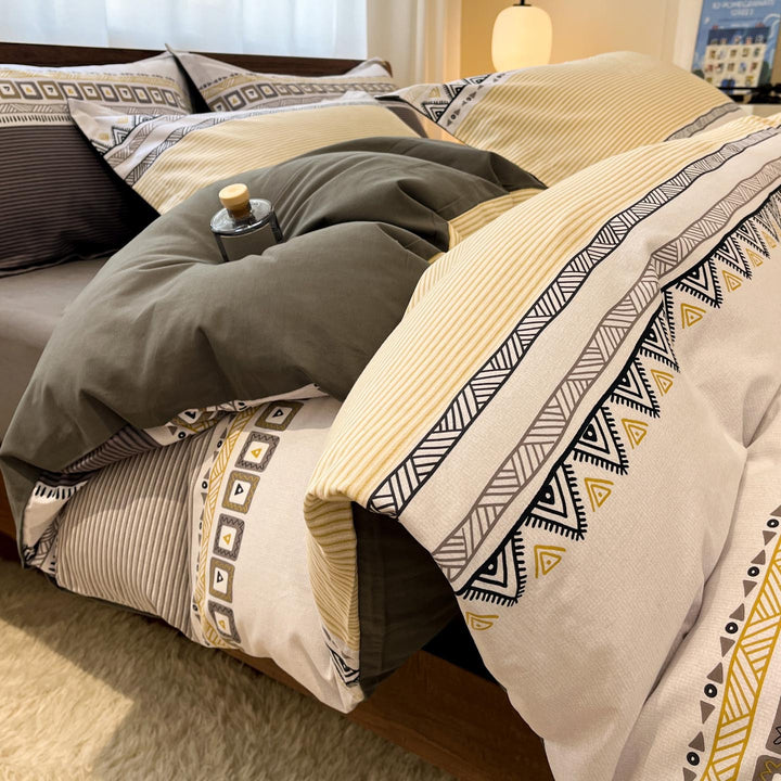 Whimsical Floral Print Duvet Cover Set
