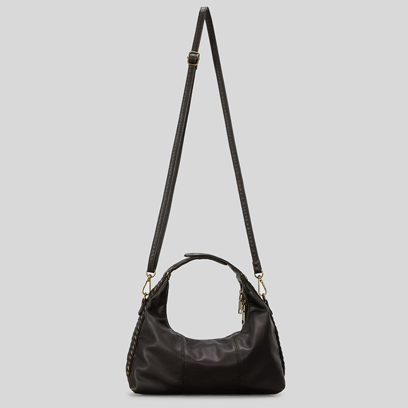 Braided Handheld Leather Bag