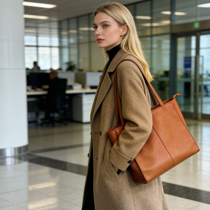 Elegant and Spacious Leather Bag Stornfield