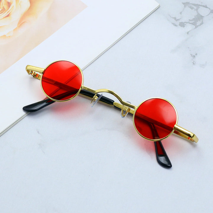 Retro-Inspired Round Metal Frame Sunglasses Stornfield