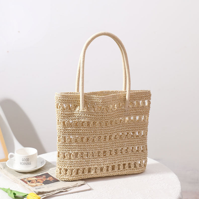 Stylish rattan shopper bag Stornfield