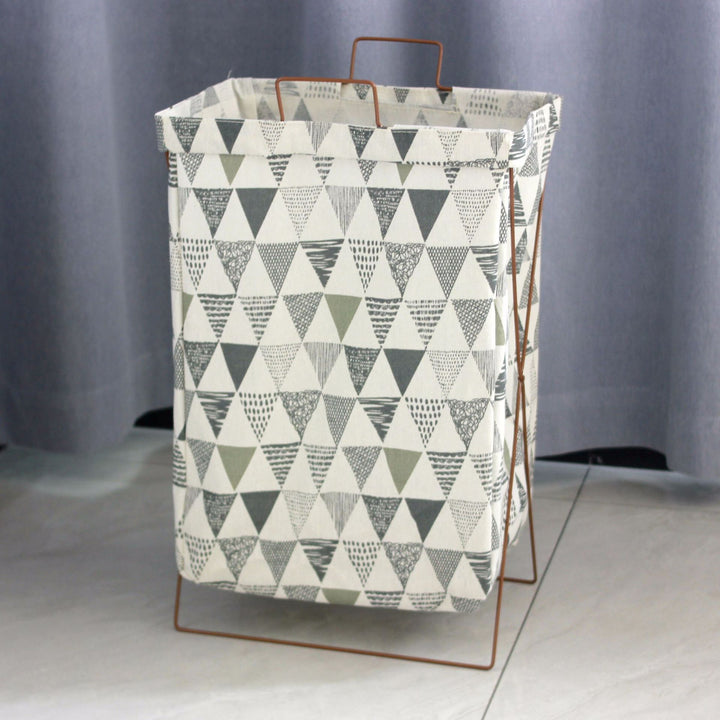 Decorative laundry basket with inspiring quotes Stornfield