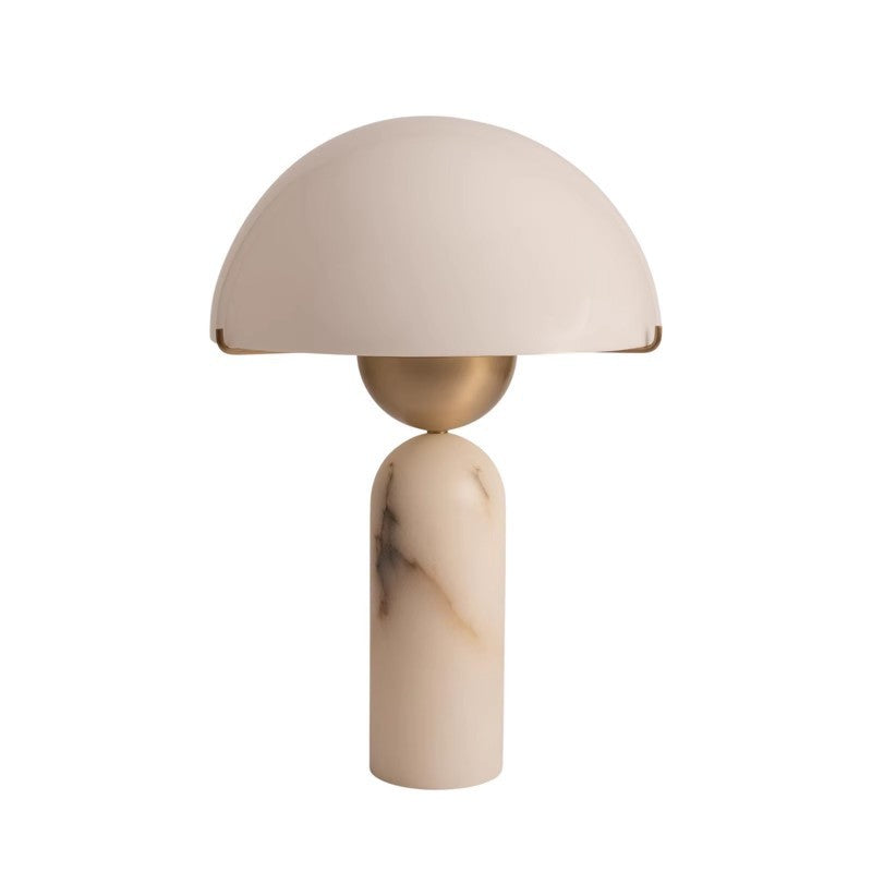 Contemporary Table Lamp with Dome Shade