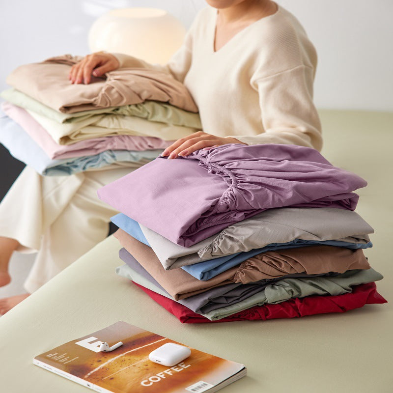 Silky Modal-Blend Deep-Pocket Fitted Sheet Set with 4-Way Stretch and Anti-Slip Elastic