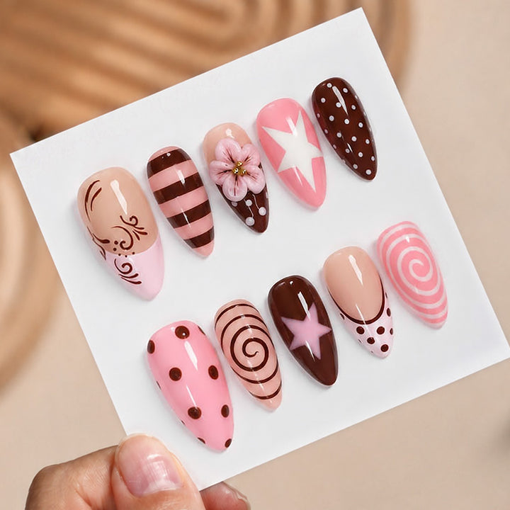 Nail art set with creative patterns and unique designs Stornfield