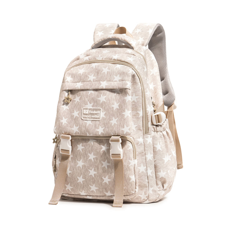 Stylish Star-Embellished Casual Backpack Stornfield