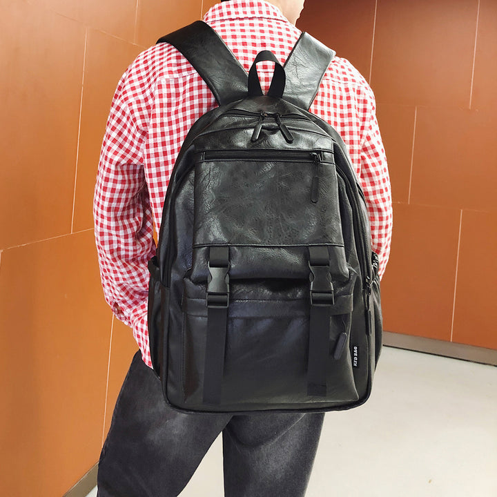 Stylish Multi-Functional Leather Backpack Stornfield