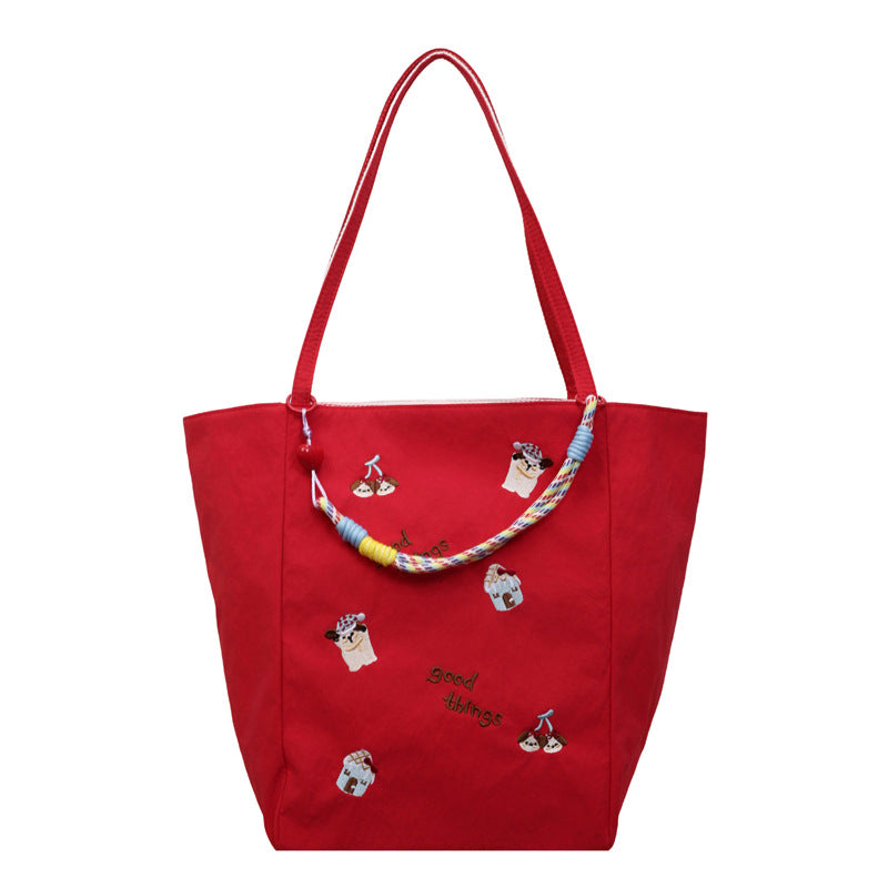 Embroidered Casual Tote Stornfield