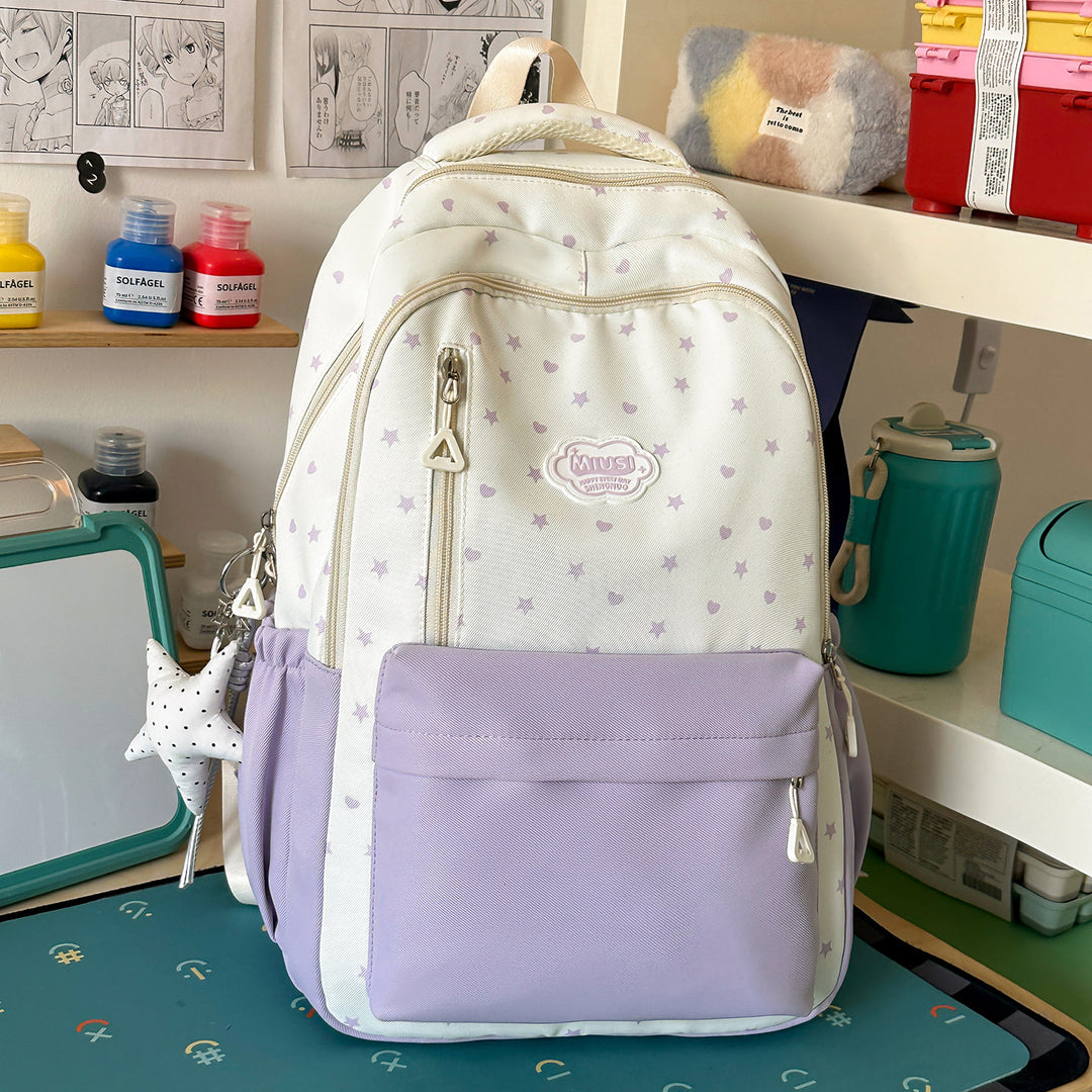 Star Print Casual Backpack Stornfield