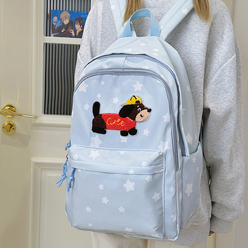 Cute Cartoon Dog-Themed Backpack