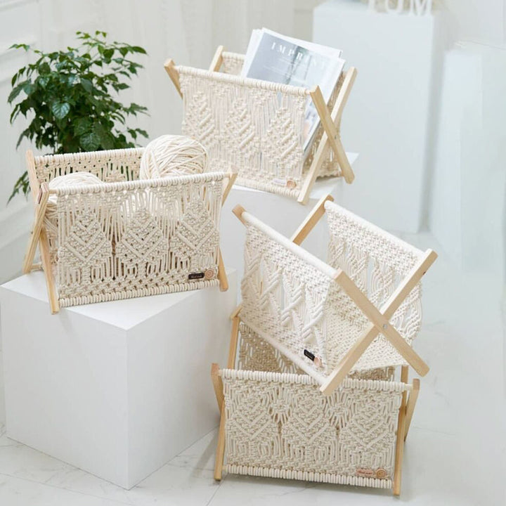 Decorative Macrame Storage Basket Stornfield
