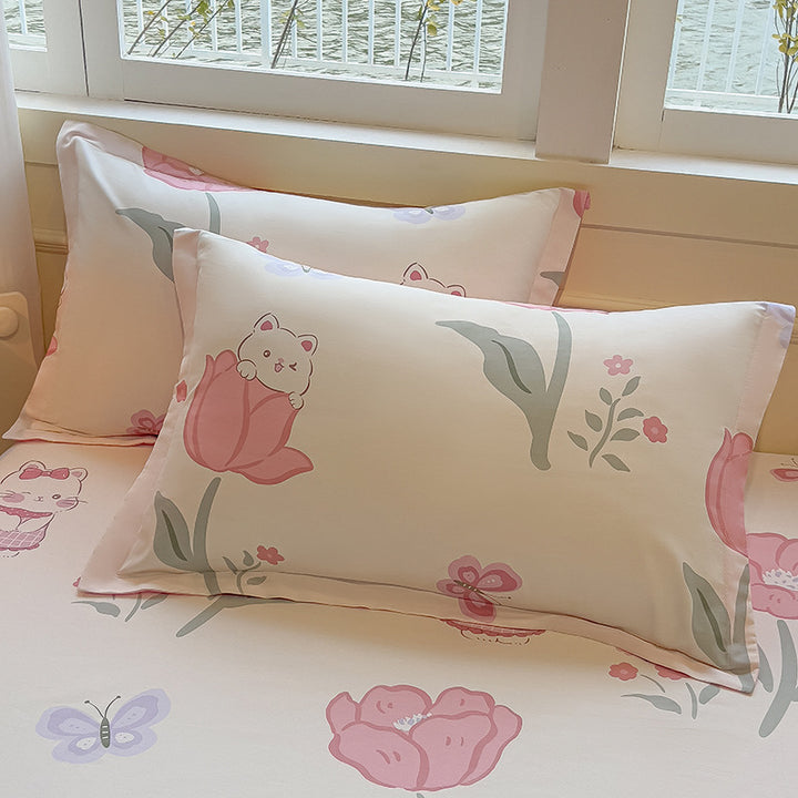 Cartoon-Themed Decorative Pillow Set