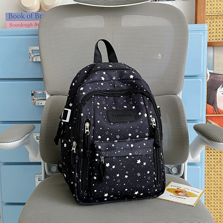 Star-Print Multi-Pocket Backpack Stornfield