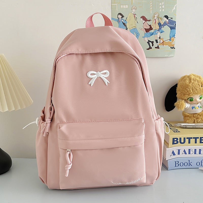 Chic Bow-Accent Backpack Stornfield