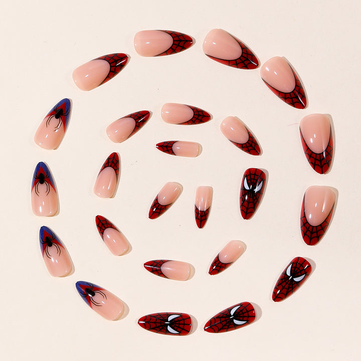 Spider-Man Inspired Stiletto Nail Art Stornfield