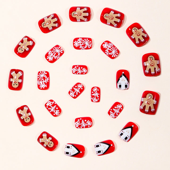 Festive Gingerbread Nail Art Stornfield