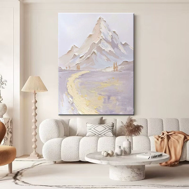 Abstract Mountain Landscape Canvas Artwork