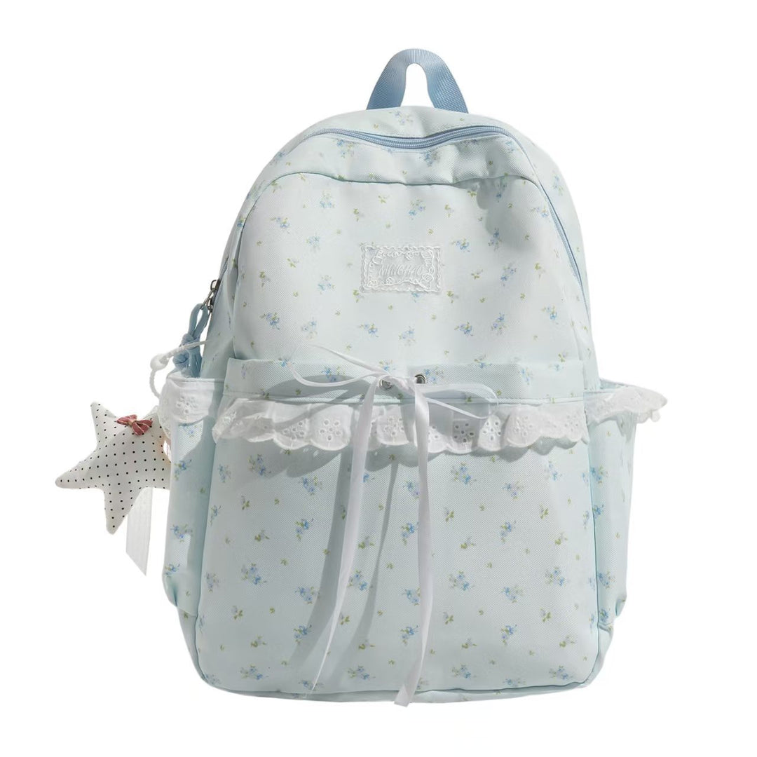 Floral Embroidered Ruffled Backpack Stornfield