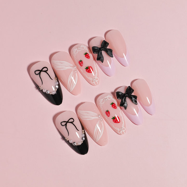 Artistic DIY Press-On Nail Set Stornfield