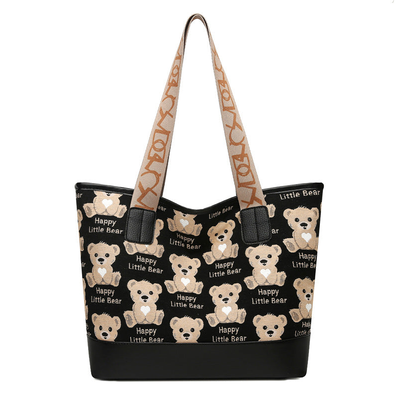 Playful Animal Print Tote Bag