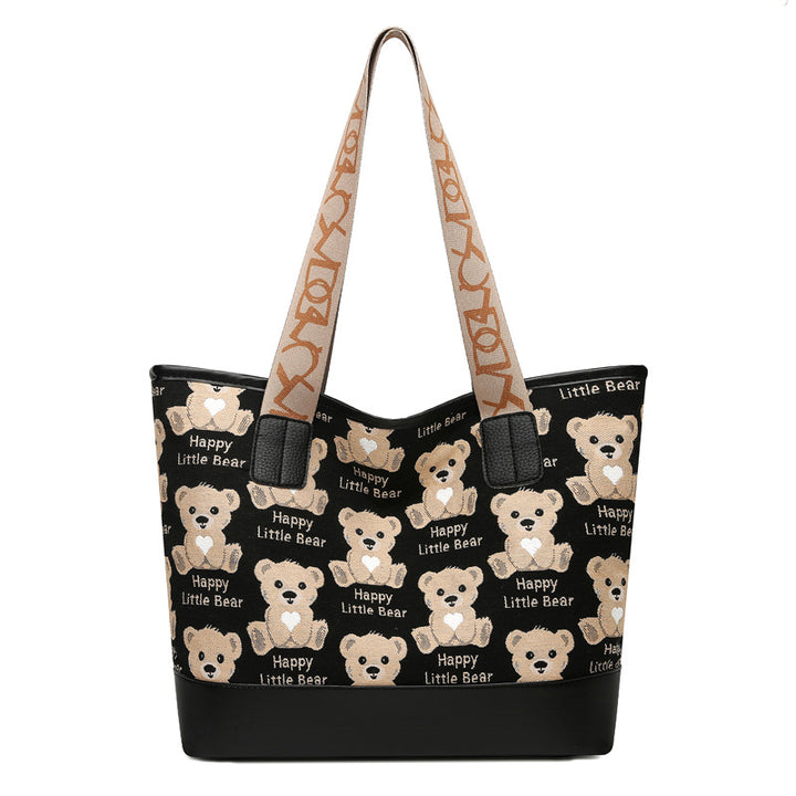 Playful Animal Print Tote Bag