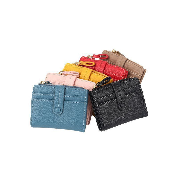 Textured Leather Zippered Card Pouch Stornfield
