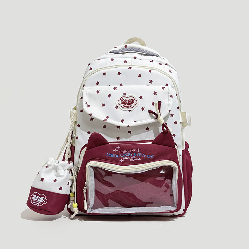 Playful Cat-Ear Design Backpack Stornfield